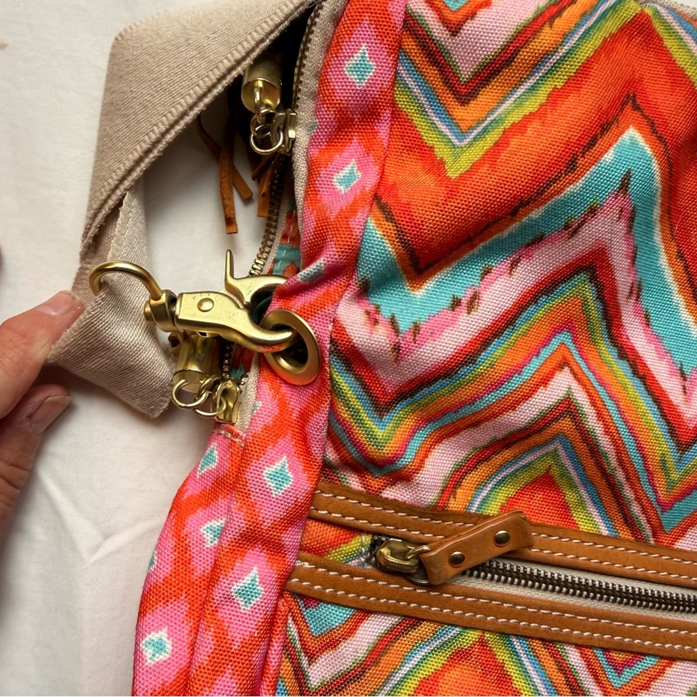 Dena Designs Colorful Zigzag Patterned Shoulder B… - image 5